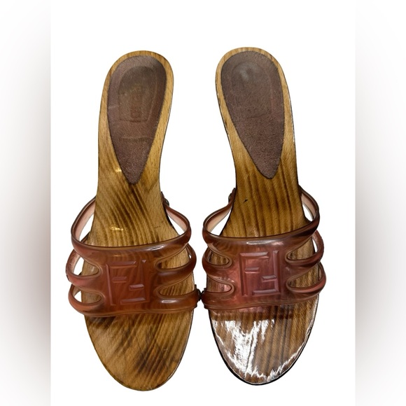 FENDI Pre-owned Mules & Clogs In Pink shoes size 38 - Picture 7 of 16